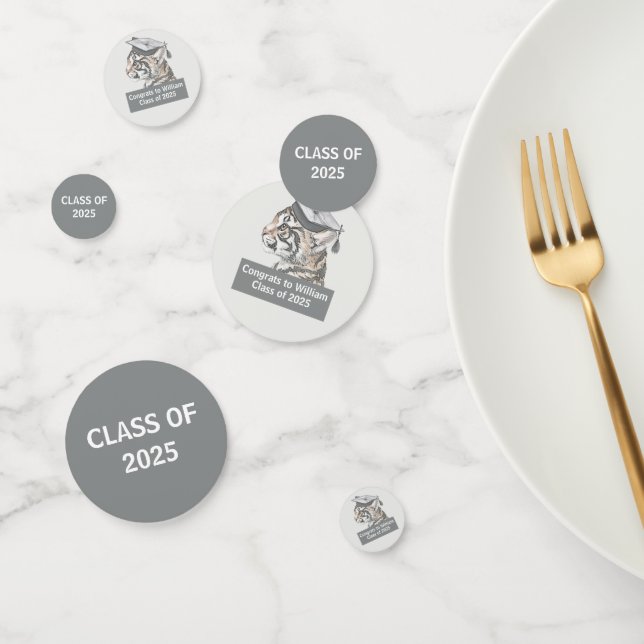Unique Tiger Graduation Confetti (Groupe)