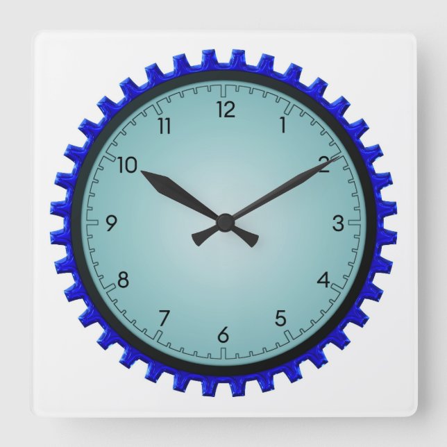 Unique & trendy Wall Clock Quadratische Wanduhr (Vorderseite)