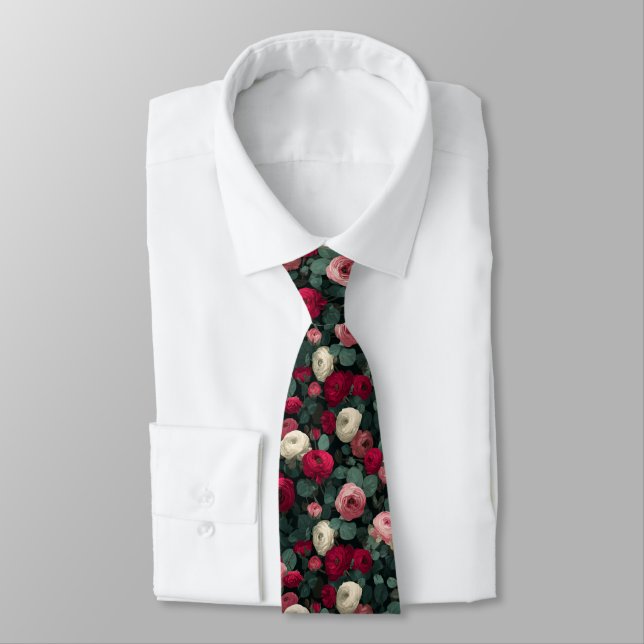 Unique Valentine Gifts For Men Ranunculus Floral Krawatte (Gebunden)