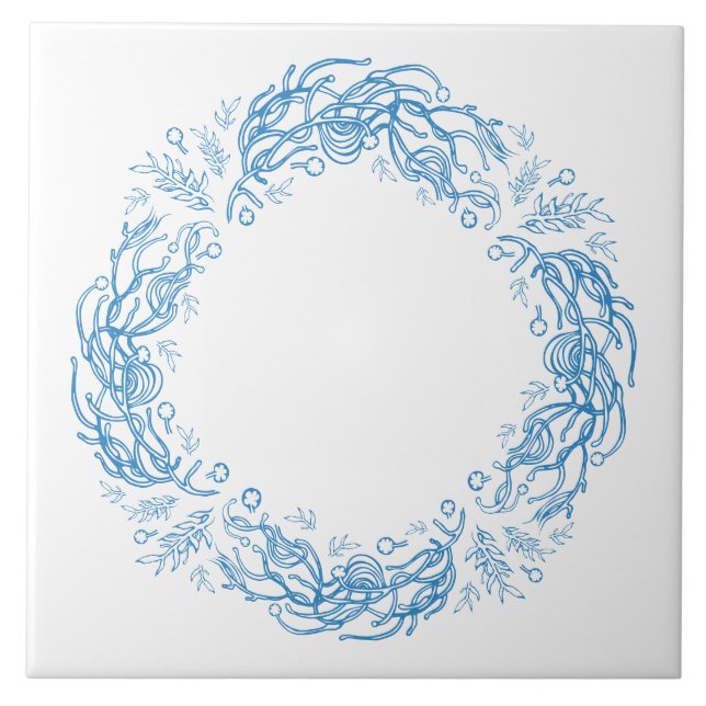 Unique Vintage Botanical. Fliese (Vorderseite)