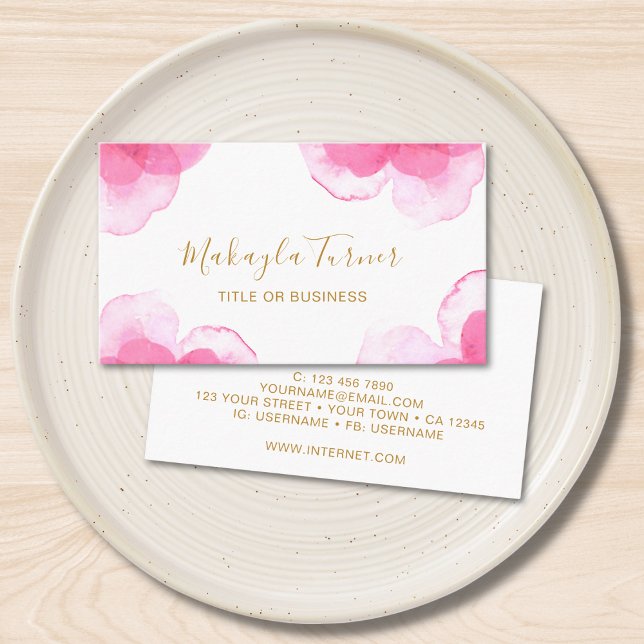 Unique Watercolor  Visitenkarte (Von Creator hochgeladen)