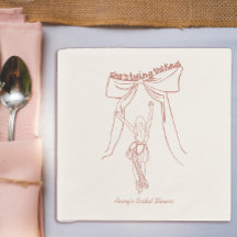 Unique Whimsical Coquette Bow Bridal Shower Custom