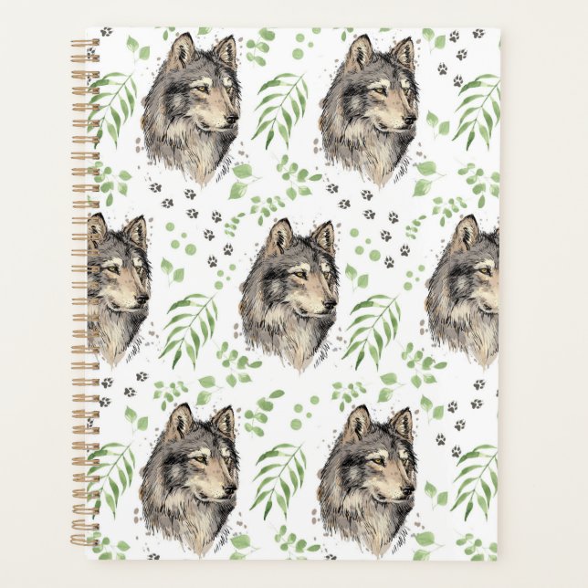 Unique Wolf Planner Journal Planer (Vorderseite)