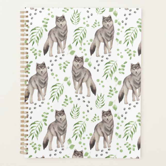 Unique Wolf Planner Journal Planer (Vorderseite)