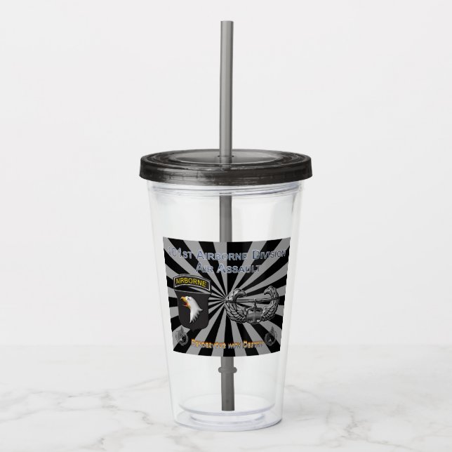 Uniquely Designed 101st Airborne Division Gift Acryltrinkbecher (Vorderseite)