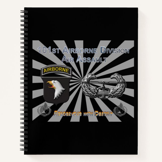 Uniquely Designed 101st Airborne Division Gift Notizbuch (Vorderseite)