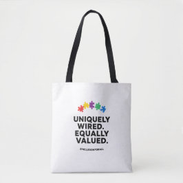 Uniquely Wired Equally Valued Awareness Art Tasche
