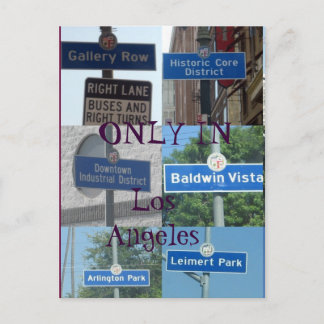 Uniquement dans la carte postale LA