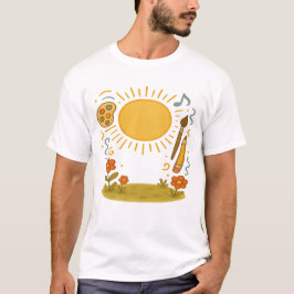 Unisex Artistic T - Shirt - Sunny Vibes & Creative
