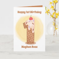 Unisex Baby Eis 1. Geburtstag hinzufügen Stimmung