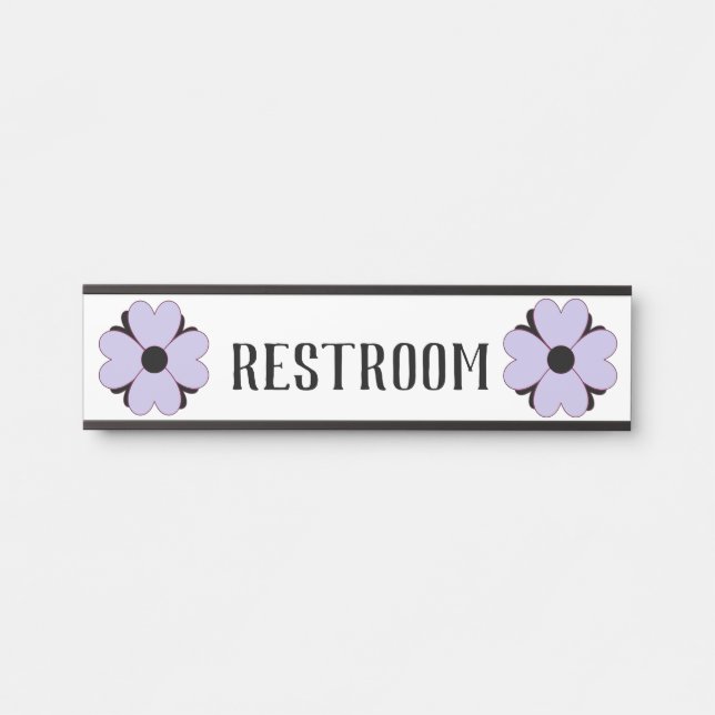 Unisex Badezimmerschilder - Unisex Rückstellplatz Türschild (Vorderseite )
