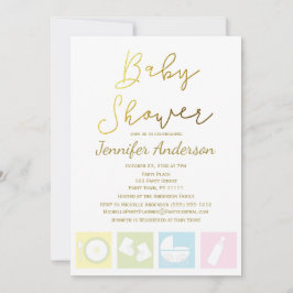 Unisex Boy oder Girl Baby Dusche Einladung