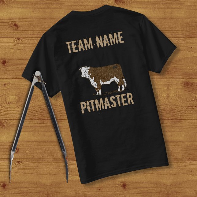 Unisex Bull Custom GRILLEN Team Pitmaster T-Shirt (Von Creator hochgeladen)