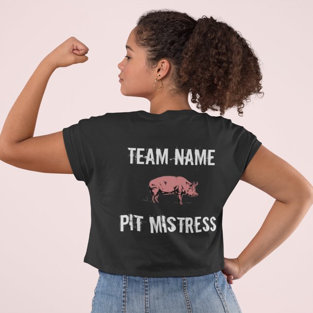 Unisex Custom BBQ Team Pit Mistress t-shirt (Von Creator hochgeladen)