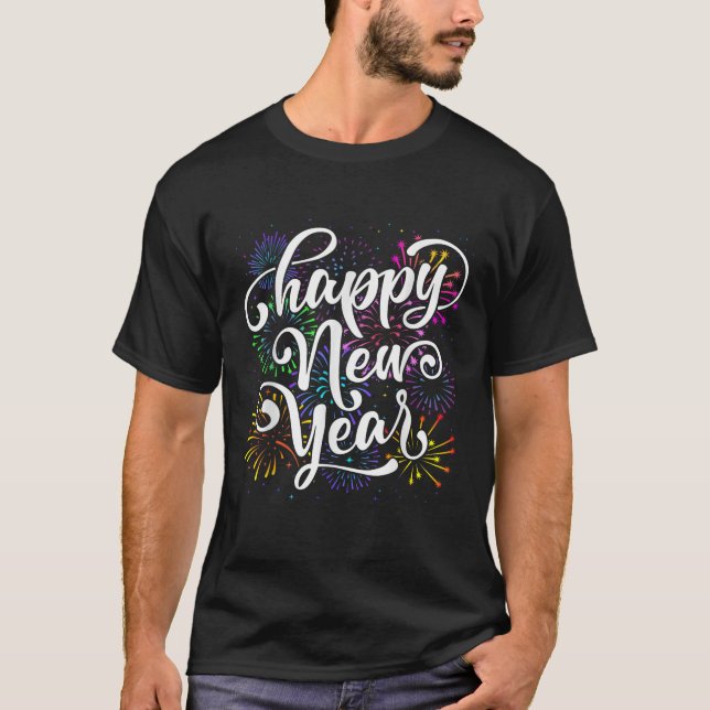 Unisex Erwachsene Kinder Familie Matching Firework T-Shirt (Vorderseite)