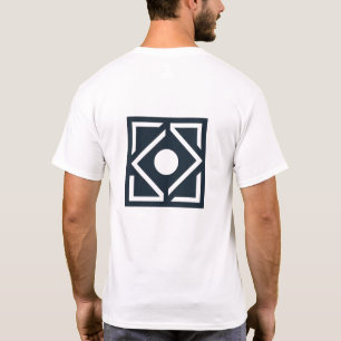 Unisex Geometric Square Muster Minimalistisch T-Shirt