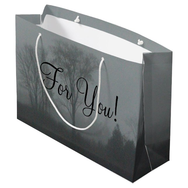 Unisex Gift Bag Große Geschenktüte (Rückseite Schrägansicht)