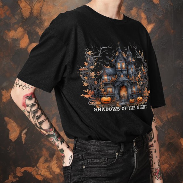 Unisex Halloween "Schatten der Nacht" Gotik T-Shirt (Von Creator hochgeladen)
