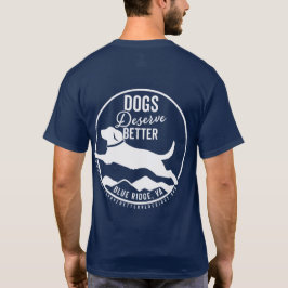 Unisex-Hemd - weiße Logo-Vorderseite/Rückseite T-Shirt