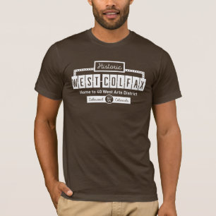Unisex Historisches West Colfax Brown T-Shirt