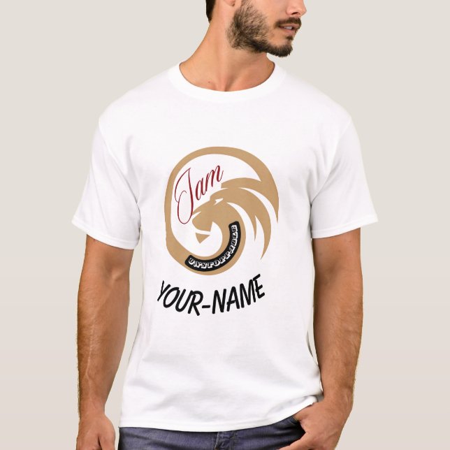 Unisex 'I Am Unstoppt' Custom Lion Head Tshirt (Vorderseite)
