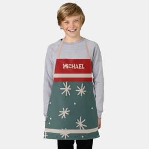 Unisex Kids Snowflake All-over Print Schürze