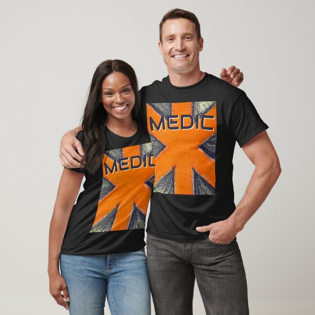 Unisex Medic Orange & Grafit Star des Lebens T-Shirt (Unisex)