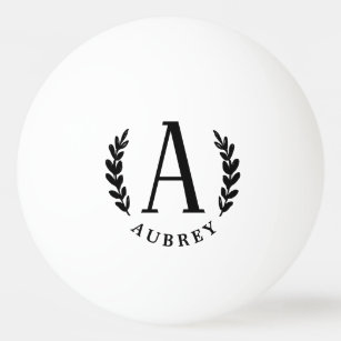 Unisex Monogram Custom   Tennisball Tischtennisball