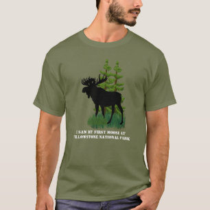Unisex Moose Lover Wildlife on Yellowstone Park T-Shirt