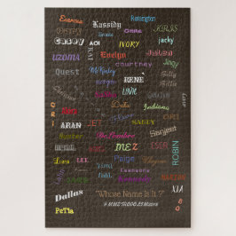 Unisex NAMES ON TSHIRTS/artPrints/PUZZLESalle Größ