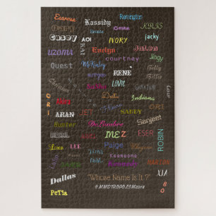 Unisex NAMES ON TSHIRTS/artPrints/PUZZLESalle Größ