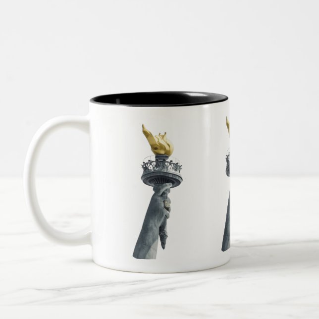 Unisex New York Liberty 2024 WNBA Final Parade Zweifarbige Tasse (Links)