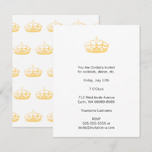 Unisex Palace Salon Jubilee Crown Einladung