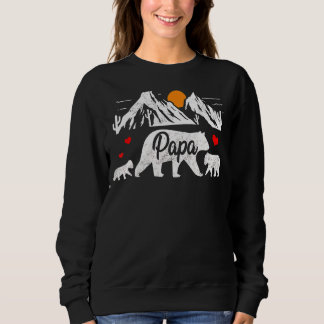 Unisex Papa Bear präsentiert Frauen Jugendliche Sweatshirt