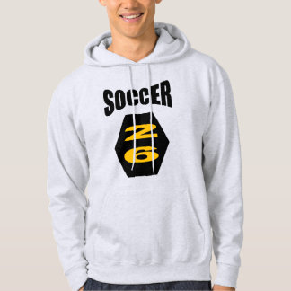 Unisex pullover hoodie. ash SOCCER 26