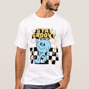 Unisex Retro Shirt   Bleibe Groovy T - Shirt