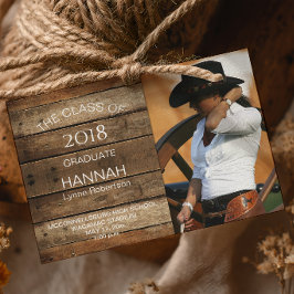 Unisex Rustic Barnwood Foto Abschluss Horizontal Ankündigung
