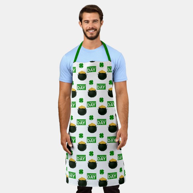 Unisex St Patricks Day Schürze (Getragen)