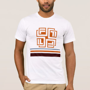 Unisex Striped Stilistische Kurzschlauchbekleidung T-Shirt