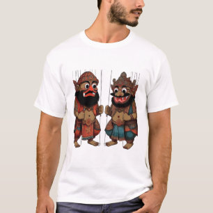 Unisex T - Shirt mit javanesischem Kulturdesign
