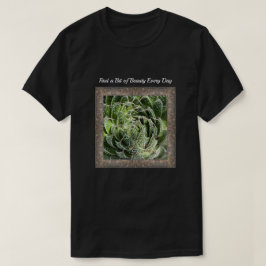 Unisex T - Shirt mit Lace Aloe Pflanze