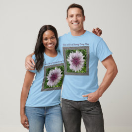 Unisex-T - Shirt mit rosafarbenem Geländer