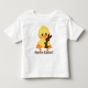 Unisexostern-Küken und Schokoladenhäschenkleinki Kleinkind T-shirt