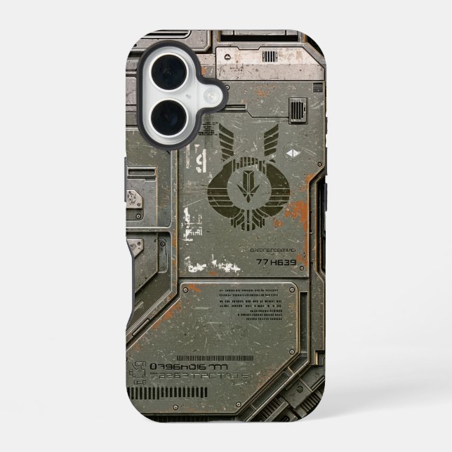 UNIT-77 #004: Vanguard Shield 77 iPhone 16 Hülle (Rückseite)