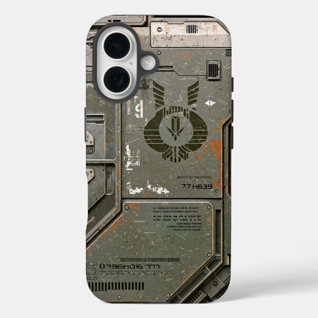 UNIT-77 #004: Vanguard Shield 77 iPhone 16 Hülle (Rückseite)