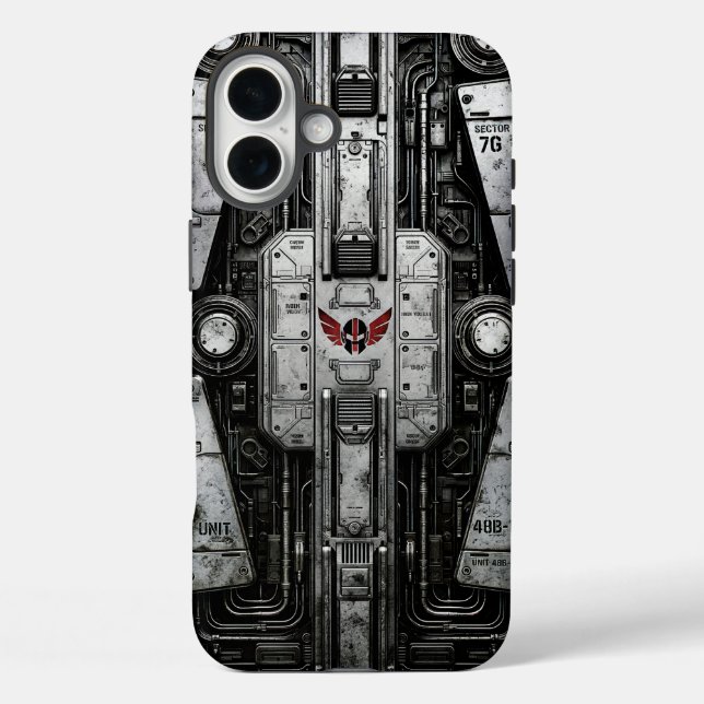 UNIT-77 #056: AeriGuard Dock G48-1   iPhone 16 Plus Hülle (Rückseite)