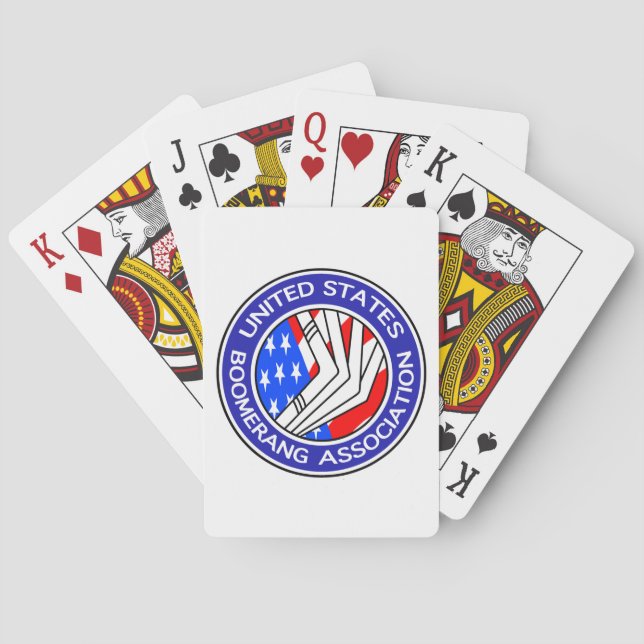 Unit des cartes de jeu d'association de boomerang (dos)