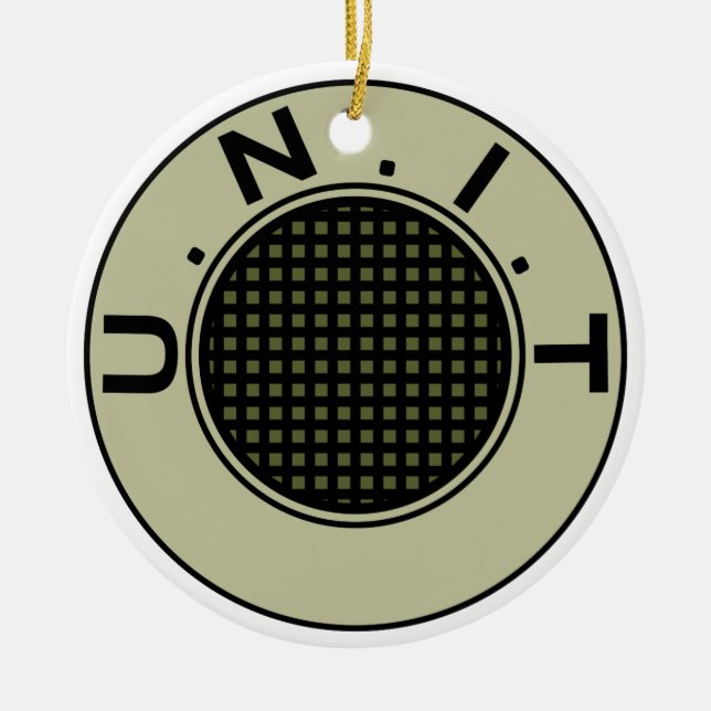 UNIT-Schmuck klassisch Keramik Ornament (Vorne)