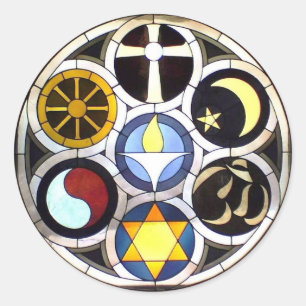 Unitarian Universalist Church Rockford, IL Runder Aufkleber