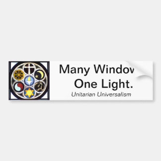 Unitarischer universalistischer Autoaufkleber